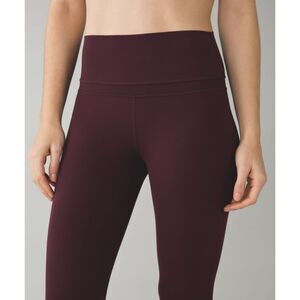 EUC Lululemon Align High-Rise Pant Bordeaux‎ Drama Size 4 Yoga Leggings Maroon